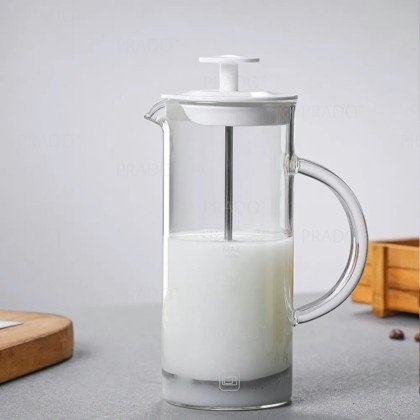 Pasabahce Barista Glass Milk Frother Press