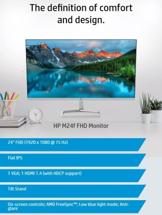 Monitor HP 24″, M24F FHD 1920×1080 75HZ HDMI VGA
