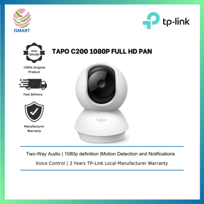 TP-Link Tapo C200 FHD Pan / Tilt Wireless WiFi Home Security