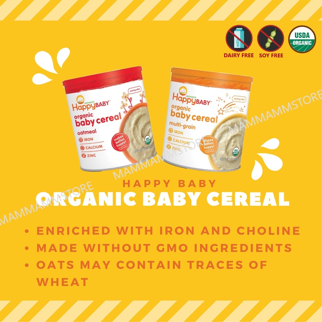 Organic Probiotic Baby Happy Baby Organic Rice Cereal Happy Baby