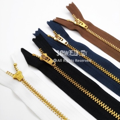  YKK Closed End Metal Zip for Jeans, Denim, Pockets Etc