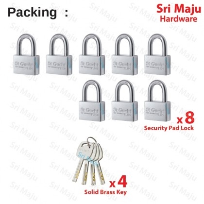 ABS 67 Mm Brass Pad Lock With 3 Keys, Main Door at Rs 83/piece in Mumbai