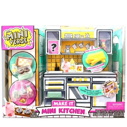 MGA's Miniverse Make It Mini Kitchen with 2 Mini Over Mitts Playset