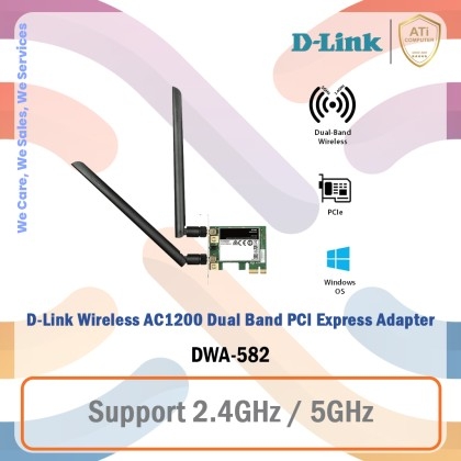 PCI Adapter) D-Link Wireless AC1200 Dual Band PCI Express Adapter | ATi COMPUTER