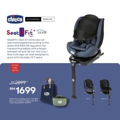Chicco Car Seat Seat3Fit i-Size Air Mesh ECE R129/03