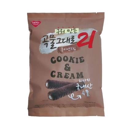 KEMY Baked 21 Grains Cookies & Cream Crispy Rolls