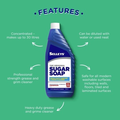 Selleys Original Sugar Soap - Heavy Duty Grease & Grime Cleaner