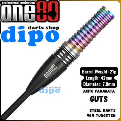 ONE80 THE GUTS ( Akito Yamagata Player Model ) - ONE80 Steel Darts