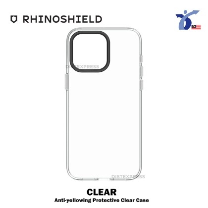 RhinoShield CLEAR Anti-Yellowing Protective Case compatible for iPhone 15  series-Yellowish covered by us (1 YEAR WARRANTY)