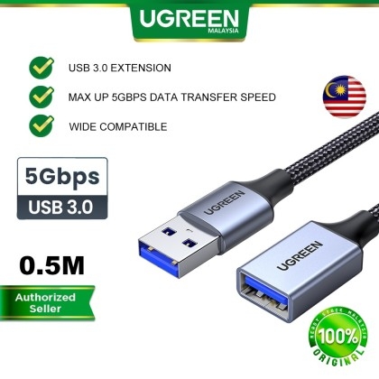 UGREEN USB Extender USB 3.0 Extension Cable Male to Female USB