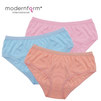 3PCS/Set Women's Panties Cotton Underwear Solid Color Briefs Girls