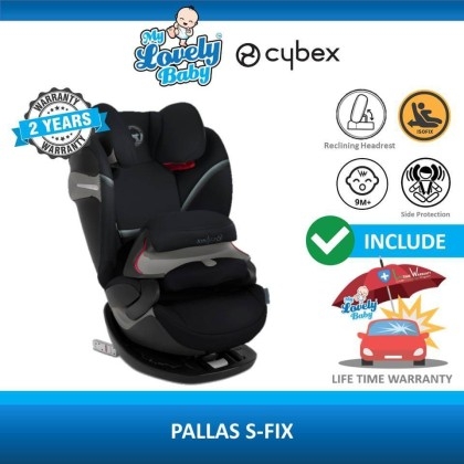 Cybex Pallas S-Fix Car Seat - Urban Black