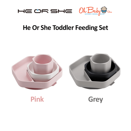 Toddler feeding outlet set