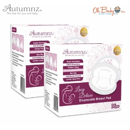 Autumnz LACY Deluxe Disposable Breast Pads 36pcs