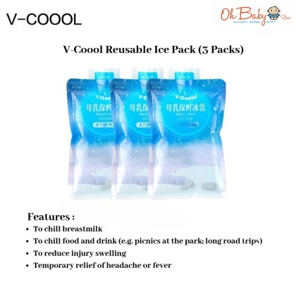 V-Coool : Breastmilk Ice Pack (3PCS) l Little Baby Shop MY Online