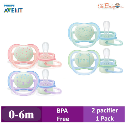 Philips Avent Ultra Air Night Time Pacifier 0-6M/6-18M | Oh Baby Store | Oh  Baby Store L Best Baby Store Malaysia