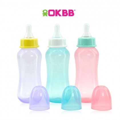 OKBB 3-in-1 Triple Pack Feeding Bottle with Standard Neck Teats