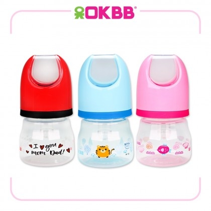 OKBB Twin Pack Baby Feeding Bottle Standard Neck Teats Feeding Essentials 9  Oz (270ml) B231P