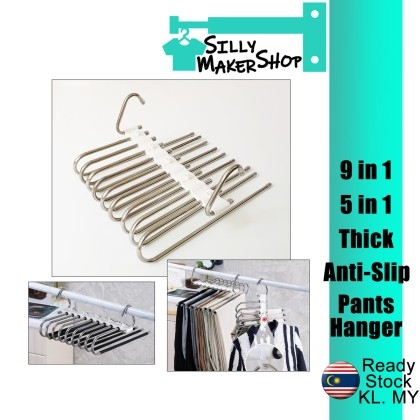 Multiuse Stainless Steel Space Saving Magic Hook Design Hangers