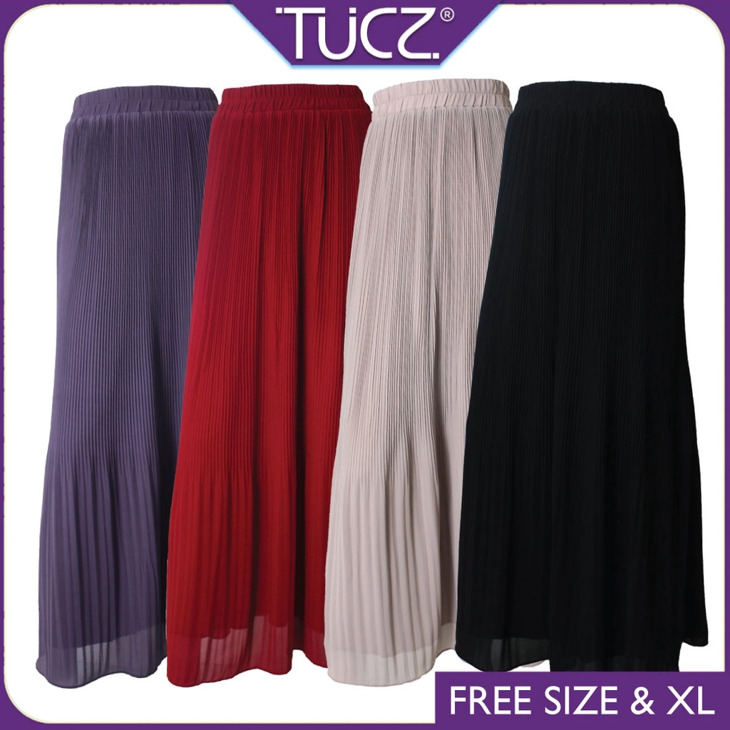 TUCZ PLEATED CHIFFON