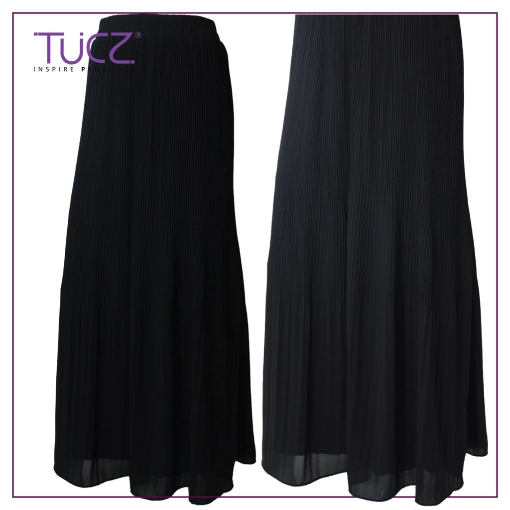 TUCZ PLEATED CHIFFON