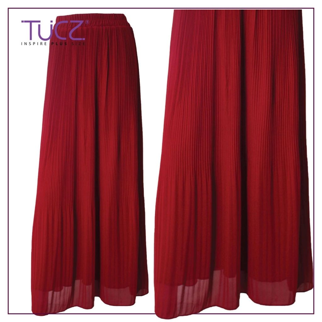 TUCZ PLEATED CHIFFON