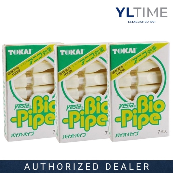 Tokai Vesta 49592290 Bio-Pipe Japan Disposable Cigarette Filter Pack 7's -  3 Packs (100% Original & New)