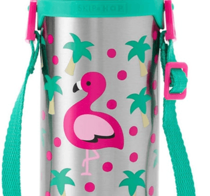 Skip Hop Zoo Double Walled Stainless Steel Bottle - Flamingo