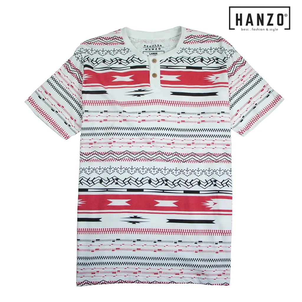 HANZO Men Short Slee-1