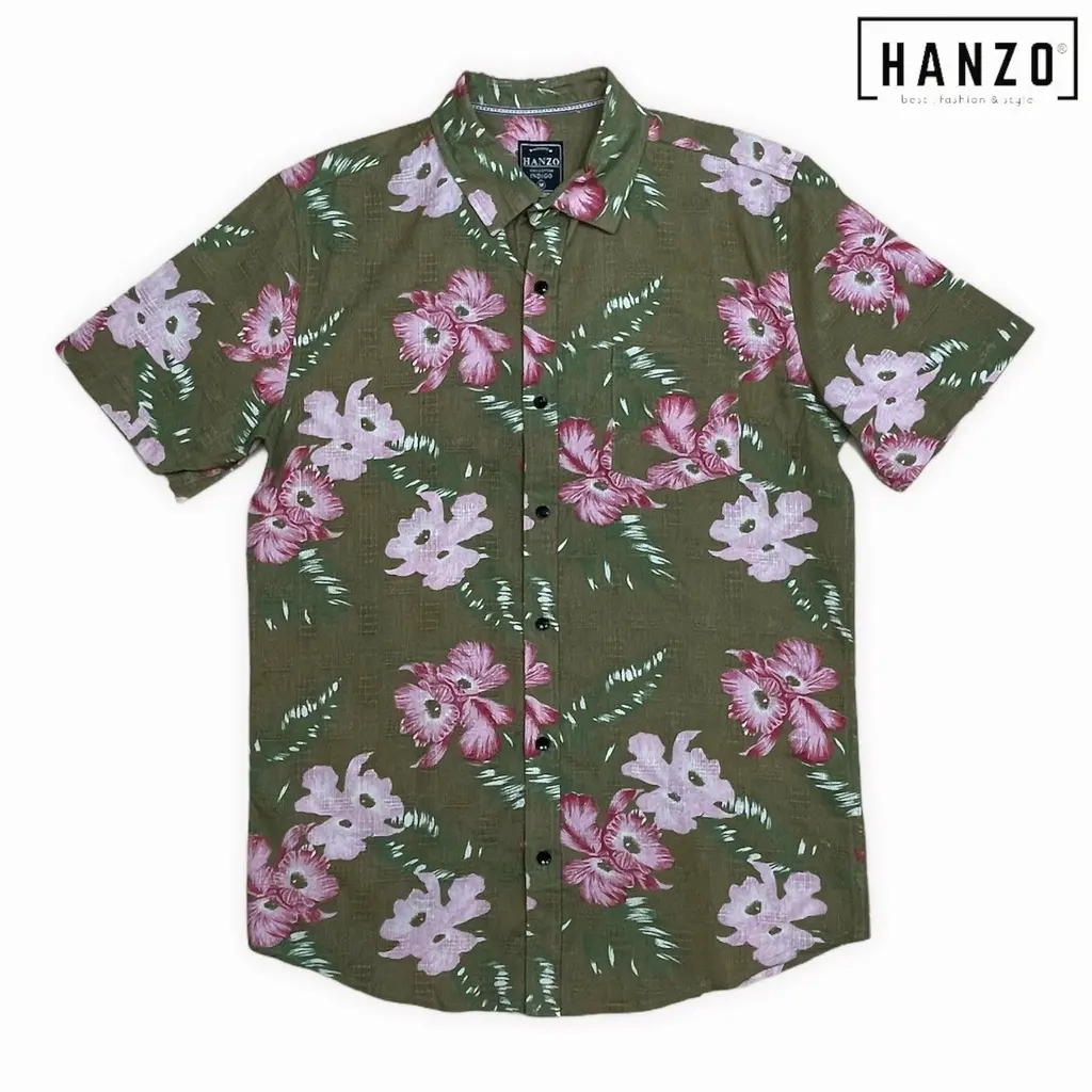 HANZO Men Shirt Shor-1