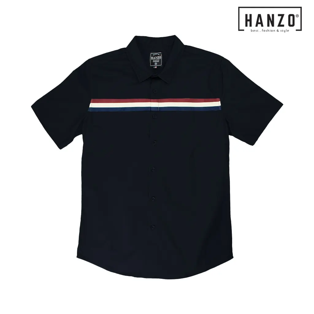 HANZO Men Shirt Shor-1