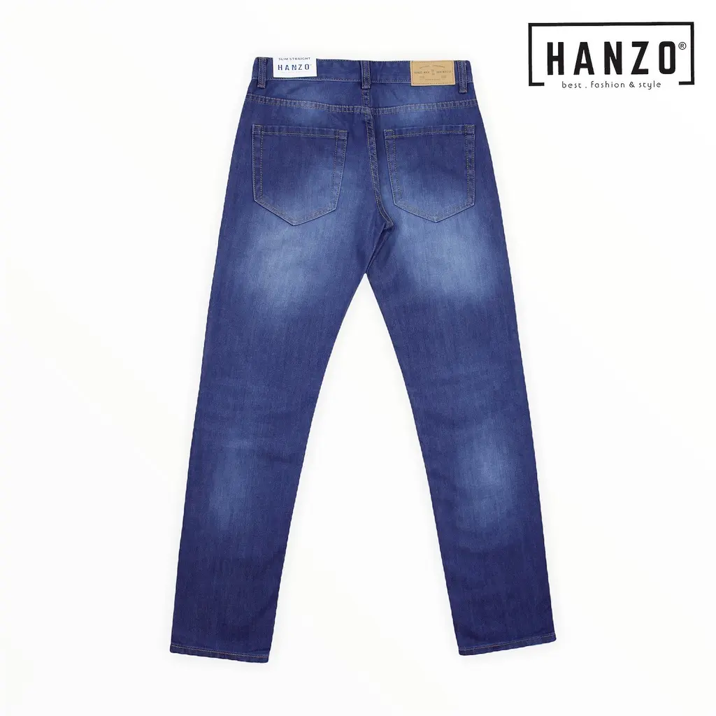 HANZO Men Jeans Stra-2