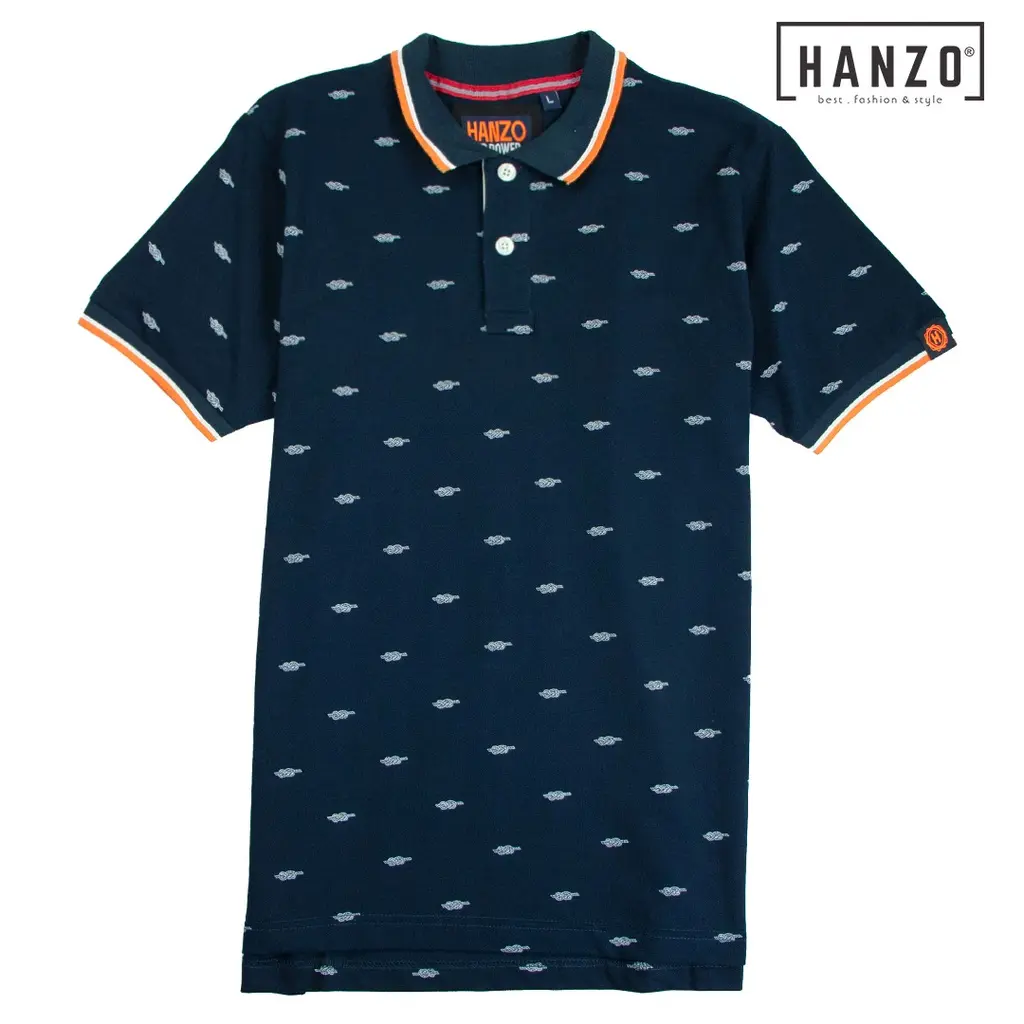 HANZO Men Short Slee-1