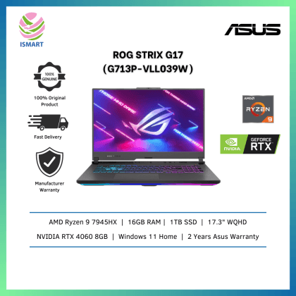 ASUS 17.3 ROG Strix Gaming Laptop - NVIDIA GeForce RTX 4060