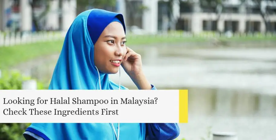 muslim woman who had use halal shampoo