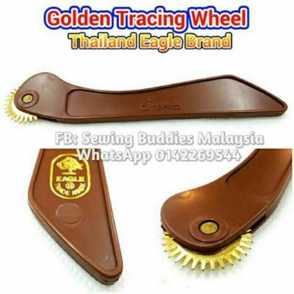 SKC Roda Surih Pemegang Kayu Serrate Tracing Wheel Sewing Tool With Wood  Handle
