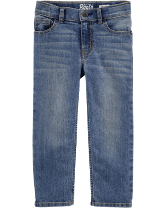 Kids Boys Classic Jeans In Rail Tie True Blue Wash 7R OshKosh Bgosh