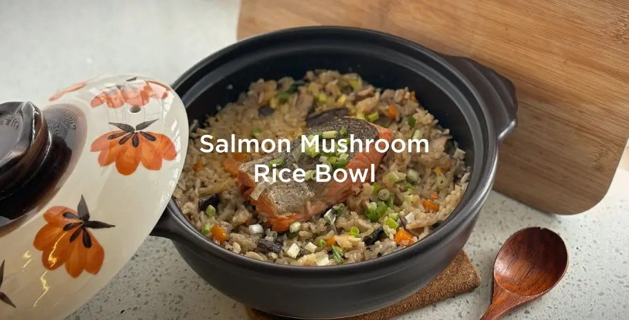 Salmon Mushroom Rice
