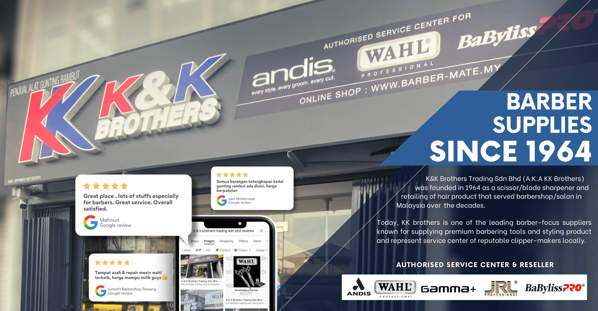 K&K Brothers- Barber Supply I Clipper Service Center I WAHL PRO