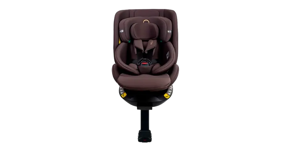 Quinton SpinGuard 360 i-Size car seat Dark Brown front view
