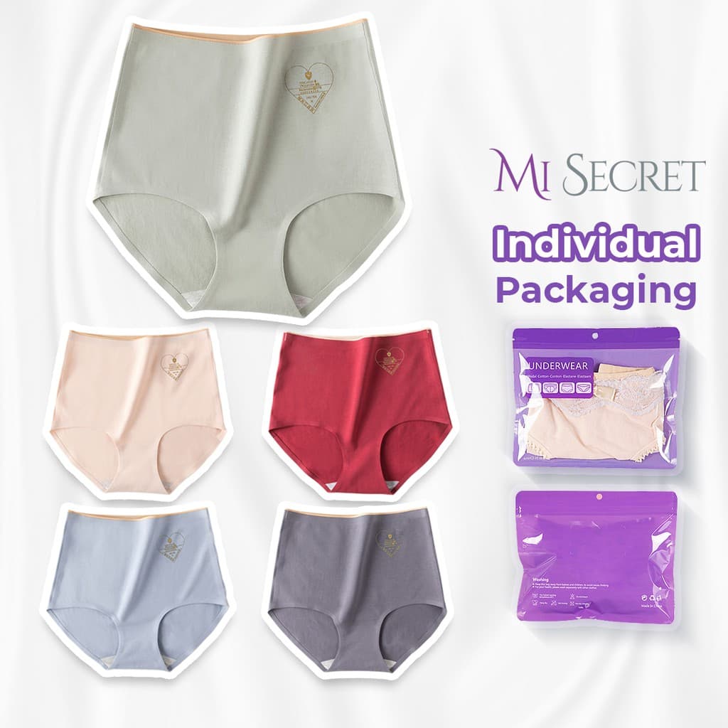 Women's Underwear Panties Plus Size Seamless Underwear Middle Hight Waist  Safety Pant/Perumpuan Seluar Dalam 女高腰中腰内裤