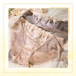 Mi Secret Europe Silk Fabric Sexy Panties Women Transparent Back