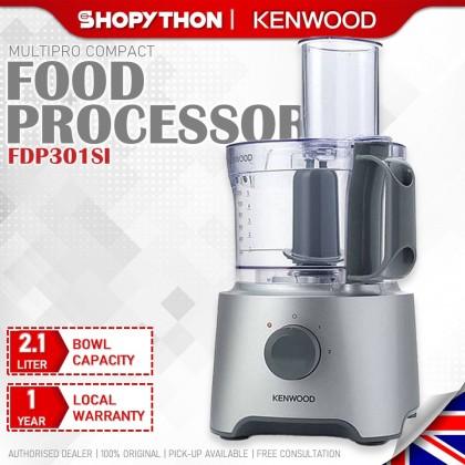 Kenwood MultiPro Compact Food Processor, 2.1 Liters, 800 Watt, Silver -  FDP301SI