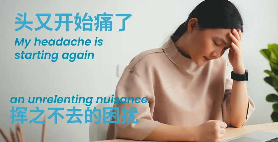 Gets headache everyt