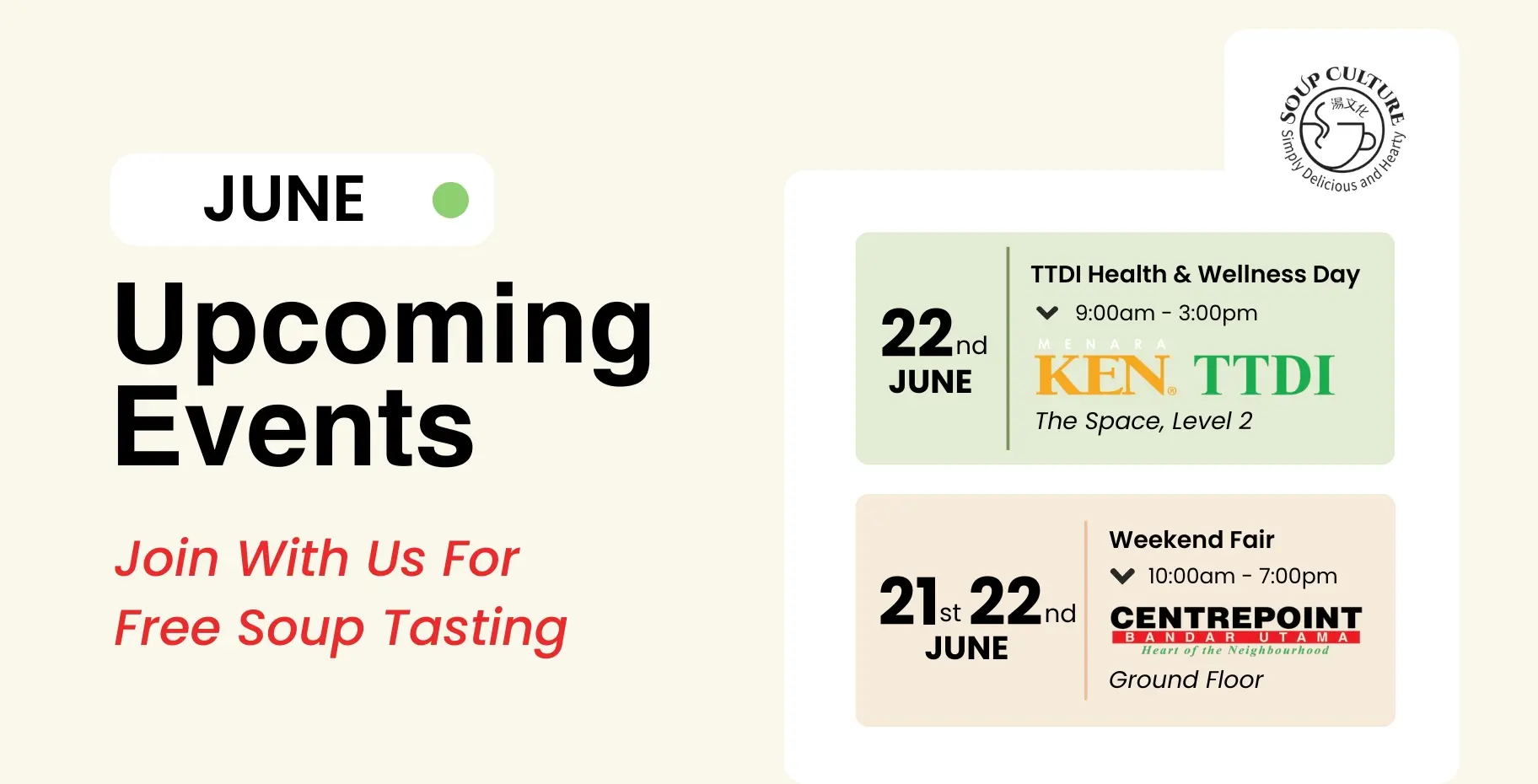 June Upcoming Events