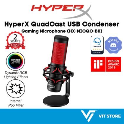 HyperX QuadCast USB Condenser Microphone - HX-MICQC-BK
