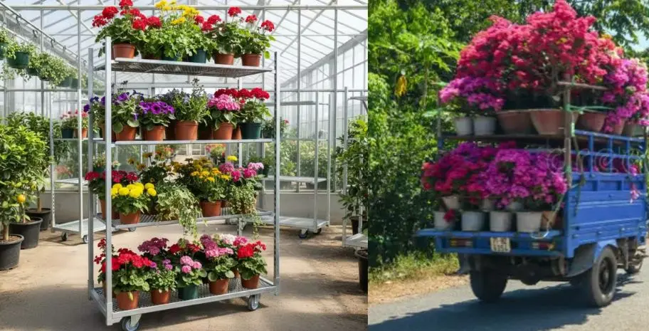 盆栽花卉配送问题：百日菊