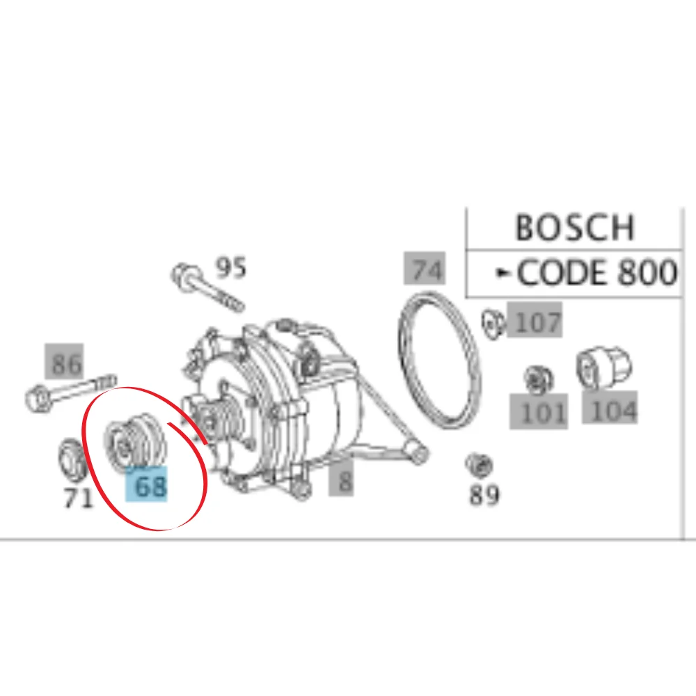 Mercedes Benz Valeo Alternator PULLEY M611 M612 CDI 6111550415 6111550015 6111500360 588030