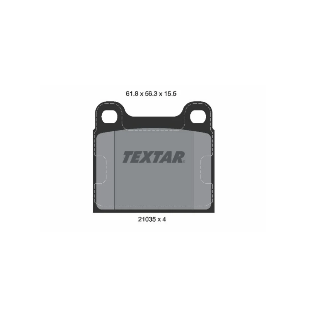 Mercedes Benz Textar Rear Brake Pad Set W107 W115 W123 W116 W126 Volvo 140/240 2103501 0014200620 0004205720 0004205820
