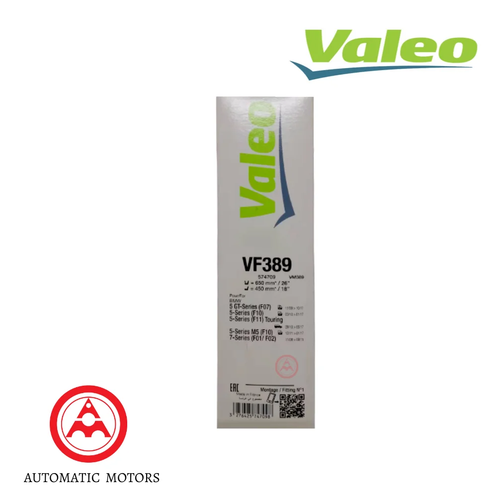 Bmw F10 F11 F01 F02 Valeo Front Windscreen Wiper Blade Set 26"/18" 574709 3397007524 61612163750 61612147365 A524S VM389
